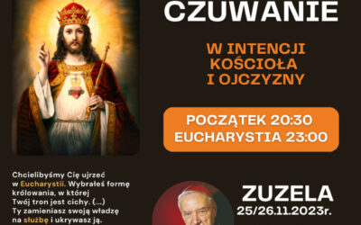 DIECEZJALNE CZUWANIE!!! ZUZELA 25/26 LISTOPADA