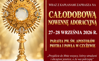 CAŁODOBOWA NOWENNA ADORACYJNA 27-28.09.2026